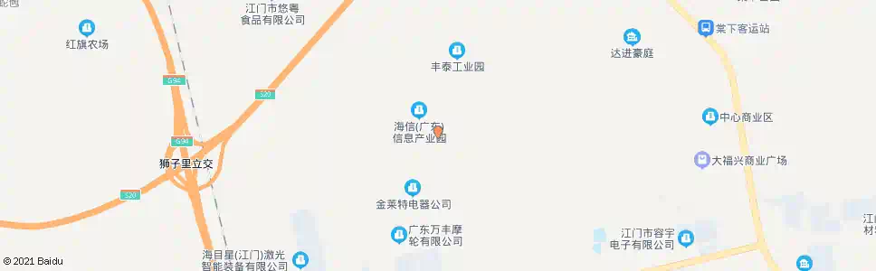 江门海信侧门_公交站地图_江门公交_妙搜公交查询2025