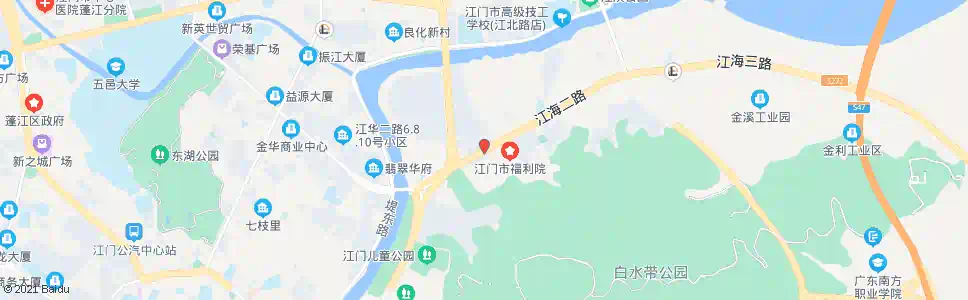 江门田良里_公交站地图_江门公交_妙搜公交查询2025