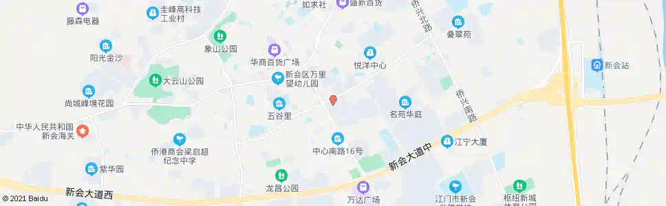 江门新会区行政中心_公交站地图_江门公交_妙搜公交查询2025