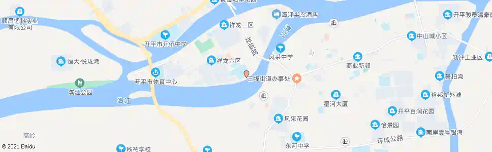 江门风采侨中站_公交站地图_江门公交_妙搜公交查询2025