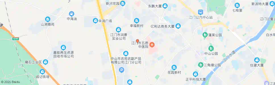 江门白沙工业桥_公交站地图_江门公交_妙搜公交查询2025