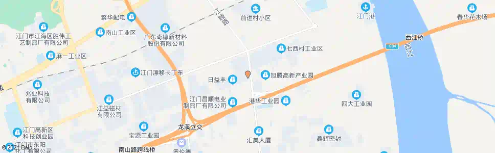 江门直冲工业区_公交站地图_江门公交_妙搜公交查询2025