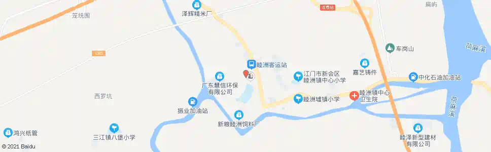 江门睦洲加油站_公交站地图_江门公交_妙搜公交查询2025