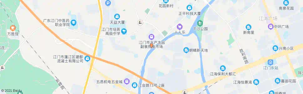 江门冷冻厂_公交站地图_江门公交_妙搜公交查询2025