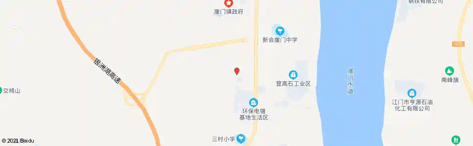 江门崖西中队_公交站地图_江门公交_妙搜公交查询2025