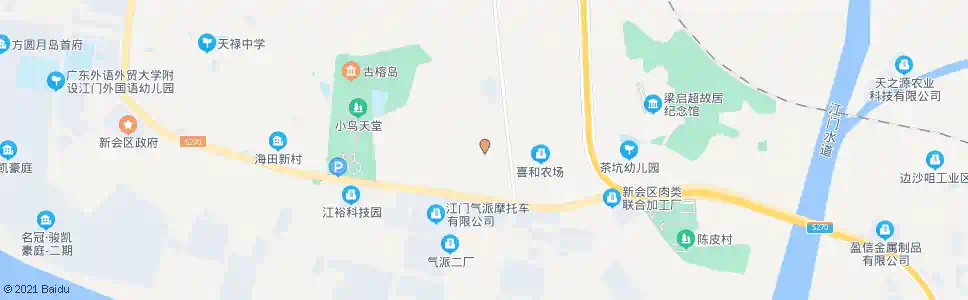 江门天马二村2_公交站地图_江门公交_妙搜公交查询2025