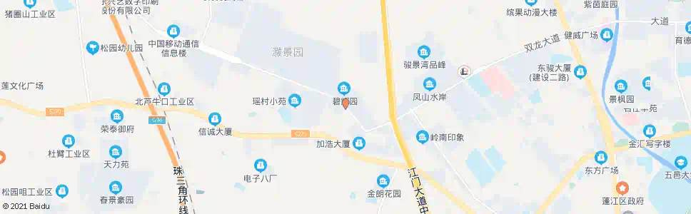 江门碧辉园_公交站地图_江门公交_妙搜公交查询2025
