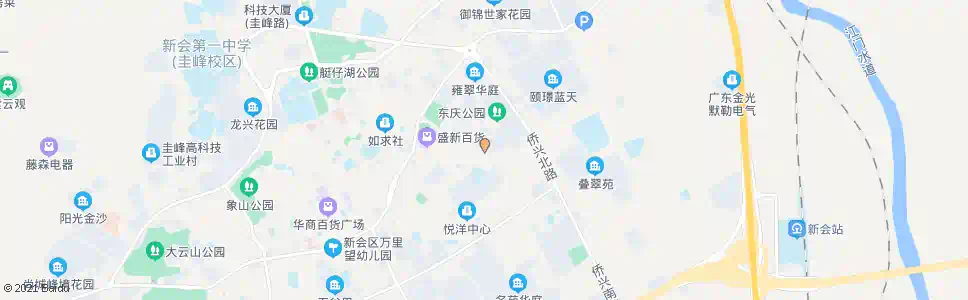 江门东兴北路1_公交站地图_江门公交_妙搜公交查询2025
