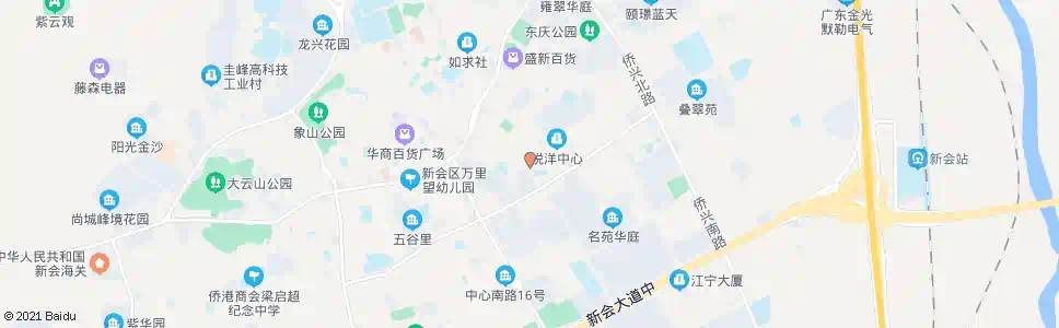 江门悦洋广场_公交站地图_江门公交_妙搜公交查询2025