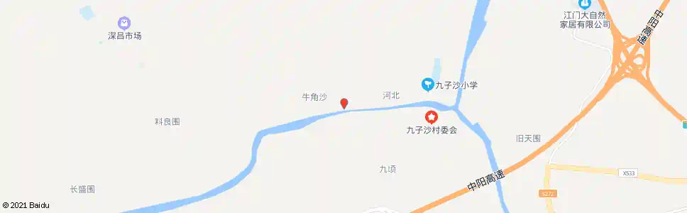 江门九子沙村_公交站地图_江门公交_妙搜公交查询2025