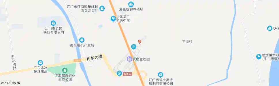 江门向荣桥_公交站地图_江门公交_妙搜公交查询2025