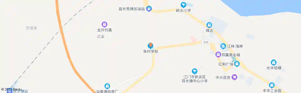 江门朱村小学_公交站地图_江门公交_妙搜公交查询2025