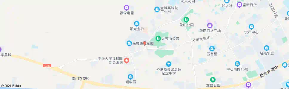 江门金沙广场_公交站地图_江门公交_妙搜公交查询2025