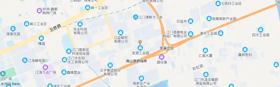 江门宝利制衣_公交站地图_江门公交_妙搜公交查询2025