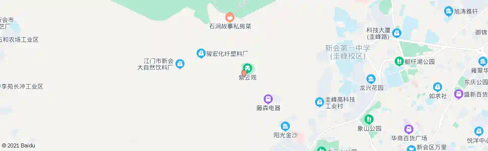 江门紫云观_公交站地图_江门公交_妙搜公交查询2025