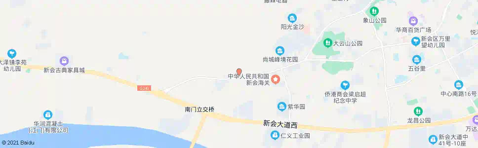 江门梁家村加油站_公交站地图_江门公交_妙搜公交查询2025