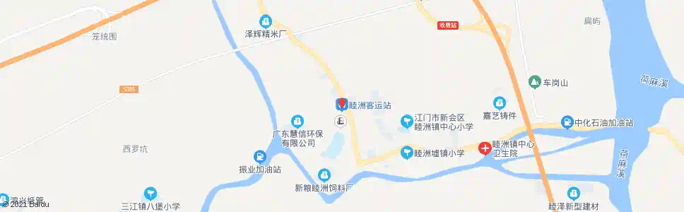 江门睦洲总站_公交站地图_江门公交_妙搜公交查询2025