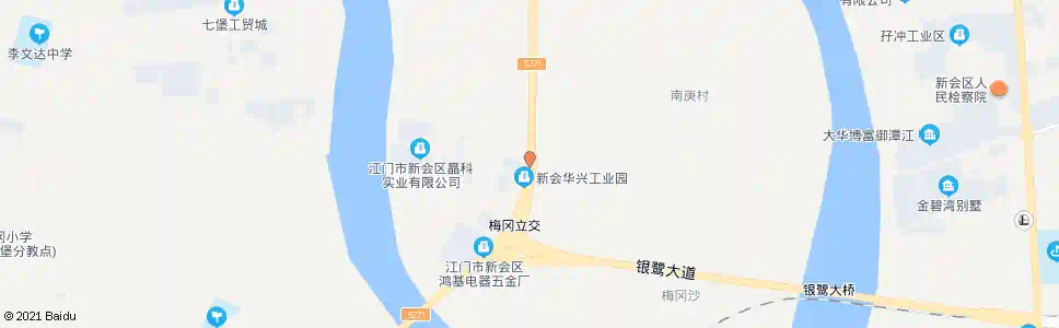 江门华兴工业园_公交站地图_江门公交_妙搜公交查询2025