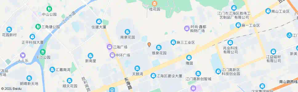 江门银泉花园_公交站地图_江门公交_妙搜公交查询2025