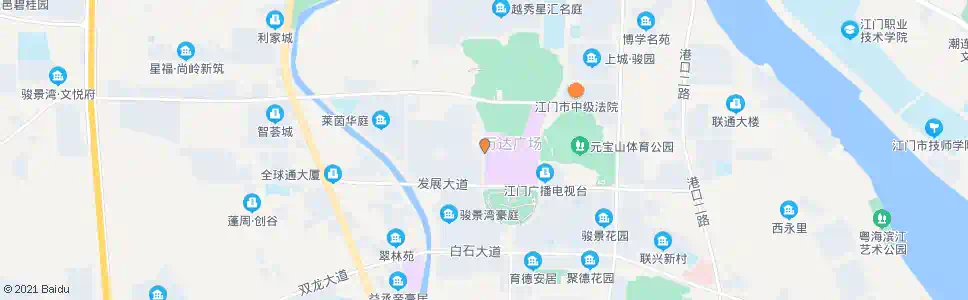 江门广场西路_公交站地图_江门公交_妙搜公交查询2025