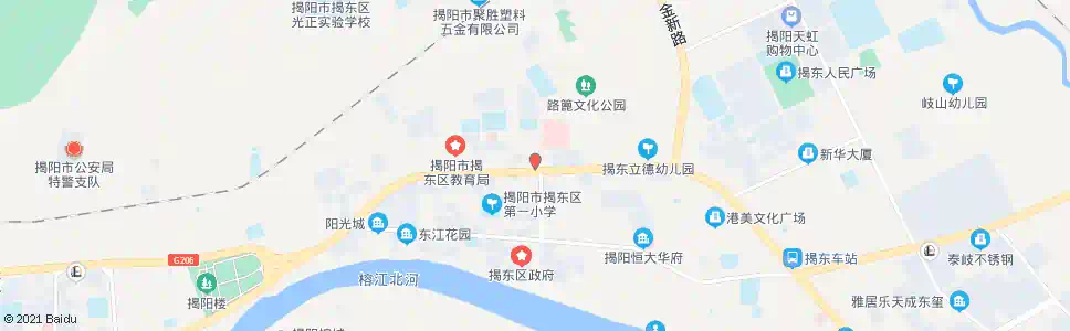 揭阳揭东人民医院_公交站地图_揭阳公交_妙搜公交查询2025