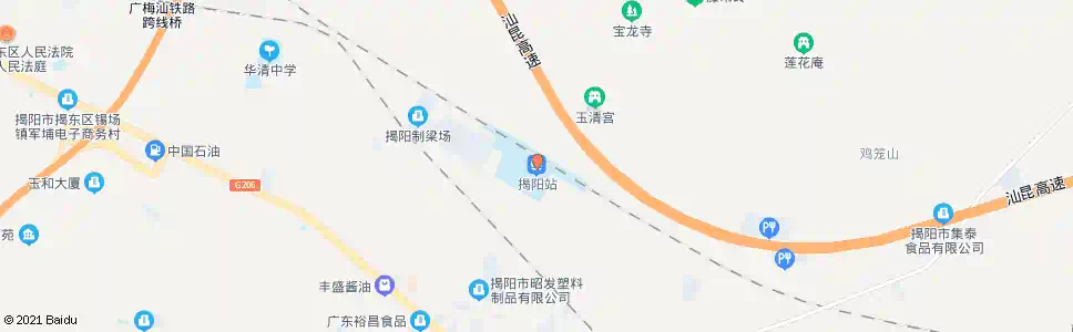 揭阳公园头_公交站地图_揭阳公交_妙搜公交查询2025