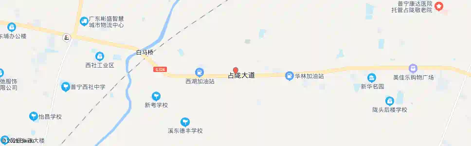 揭阳中泰花园_公交站地图_揭阳公交_妙搜公交查询2025