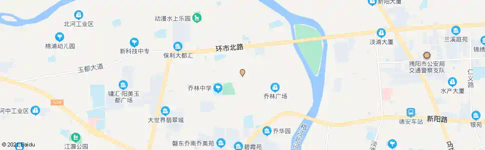 揭阳乔南玉器市场(西)_公交站地图_揭阳公交_妙搜公交查询2025
