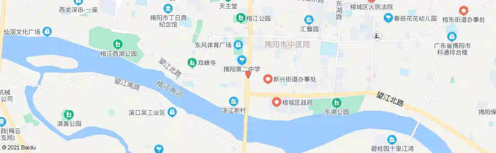 揭阳市二中_公交站地图_揭阳公交_妙搜公交查询2025