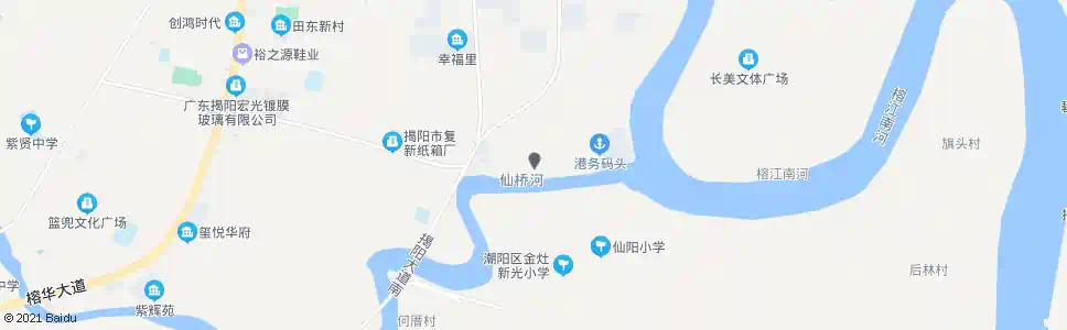 揭阳仙桥下六村_公交站地图_揭阳公交_妙搜公交查询2025