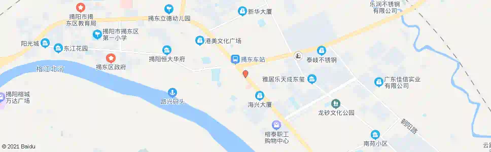 揭阳揭东大圆_公交站地图_揭阳公交_妙搜公交查询2025