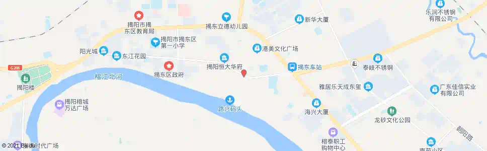 揭阳金新中山路口_公交站地图_揭阳公交_妙搜公交查询2025