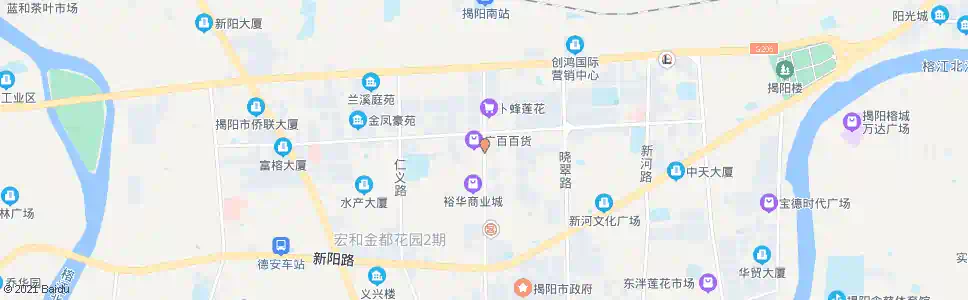 揭阳市建行宿舍楼_公交站地图_揭阳公交_妙搜公交查询2025