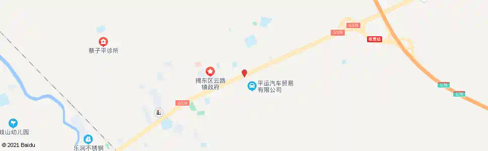 揭阳北洋村_公交站地图_揭阳公交_妙搜公交查询2025