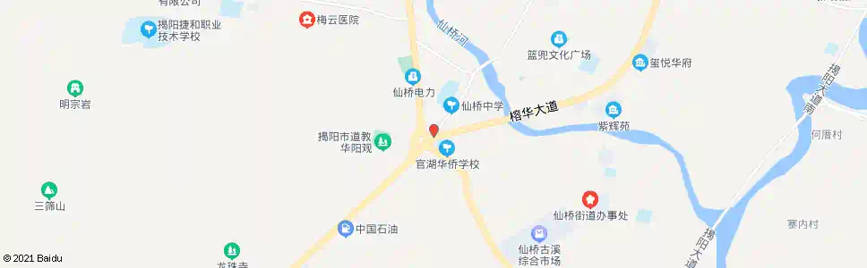 揭阳仙桥大圆_公交站地图_揭阳公交_妙搜公交查询2025