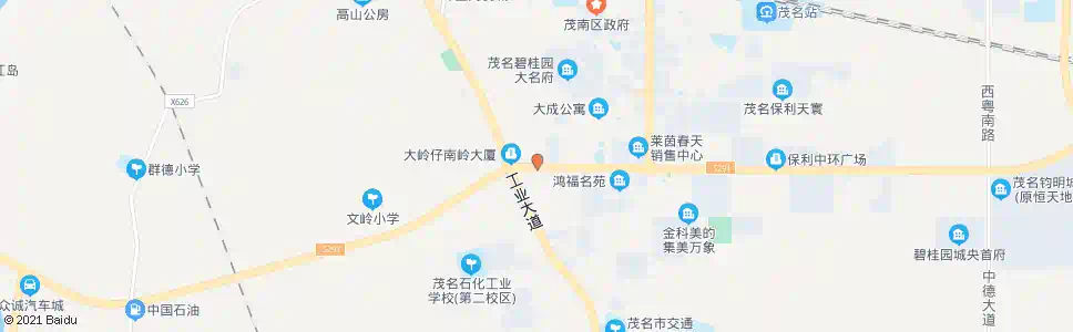 茂名大岭仔居委东_公交站地图_茂名公交_妙搜公交查询2025