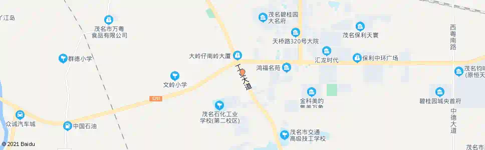 茂名大岭仔居委南_公交站地图_茂名公交_妙搜公交查询2025