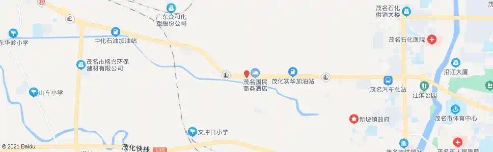 茂名文冲口(南)_公交站地图_茂名公交_妙搜公交查询2025