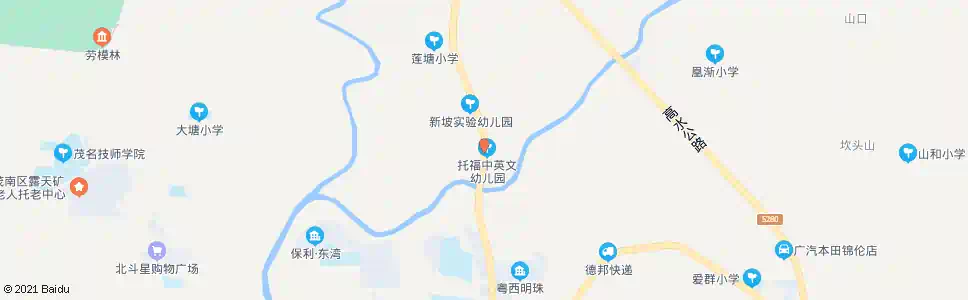 茂名新坡国土所_公交站地图_茂名公交_妙搜公交查询2025