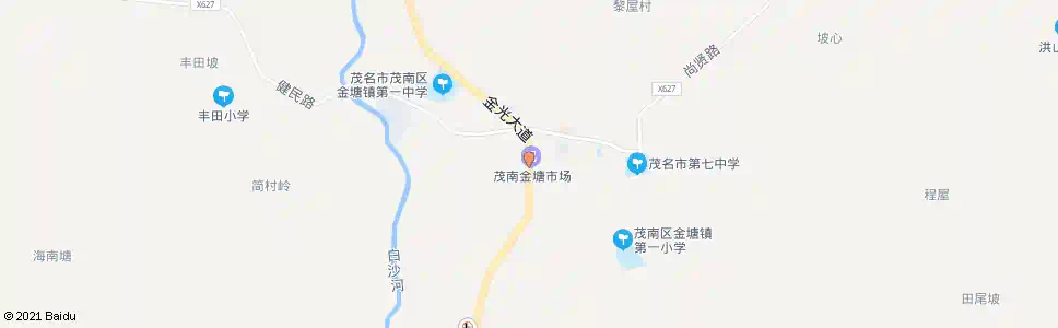 茂名金塘市场_公交站地图_茂名公交_妙搜公交查询2025