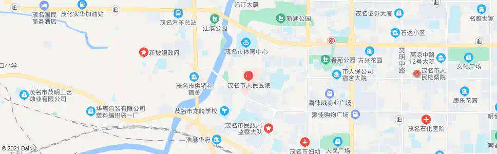 茂名人民医院_公交站地图_茂名公交_妙搜公交查询2025