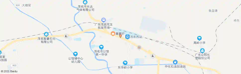茂名公馆分站_公交站地图_茂名公交_妙搜公交查询2025