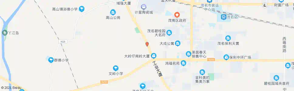 茂名大园路口_公交站地图_茂名公交_妙搜公交查询2025