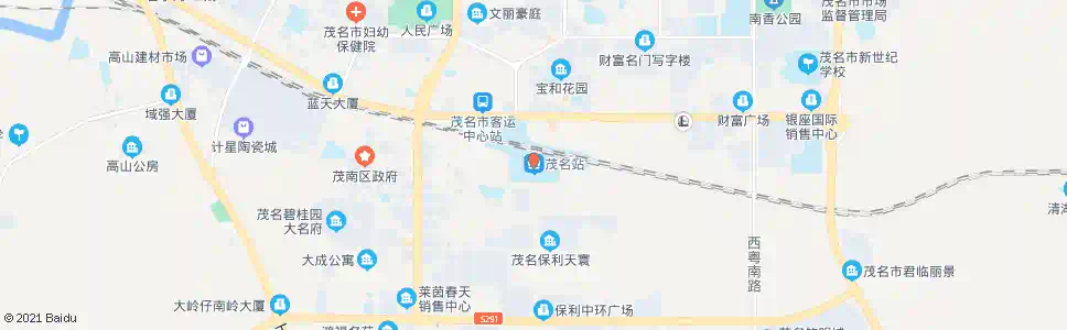 茂名水福宫_公交站地图_茂名公交_妙搜公交查询2025