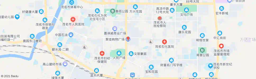 茂名聚佳购物广场_公交站地图_茂名公交_妙搜公交查询2025