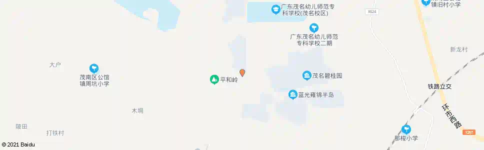 茂名二职进园路口_公交站地图_茂名公交_妙搜公交查询2025