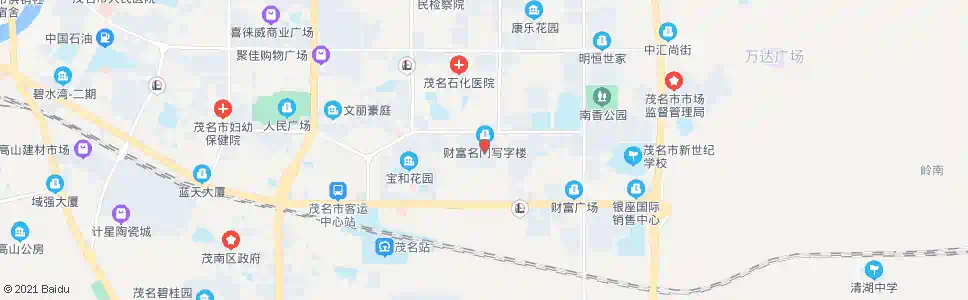 茂名财富名门_公交站地图_茂名公交_妙搜公交查询2025