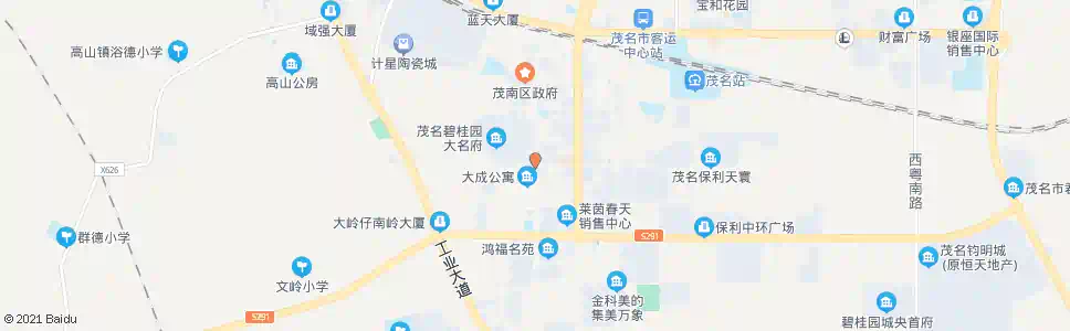 茂名金城路口_公交站地图_茂名公交_妙搜公交查询2025
