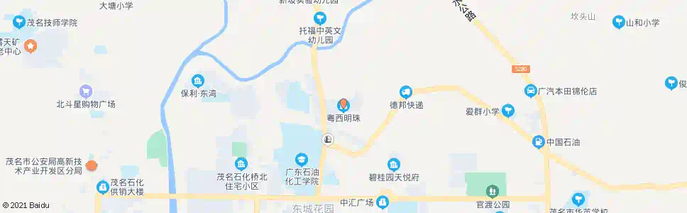 茂名粤西明珠_公交站地图_茂名公交_妙搜公交查询2025