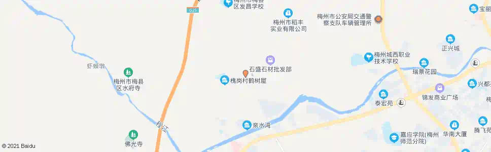梅州电厂路口_公交站地图_梅州公交_妙搜公交查询2025